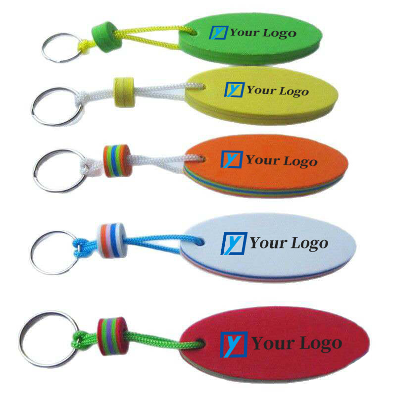 Flytende EVA-skum nøkkelringer – trykk med logo eller tekst ｜ reklameartiklerlogo.com